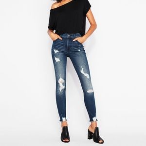 High Waisted Ripped Jeans